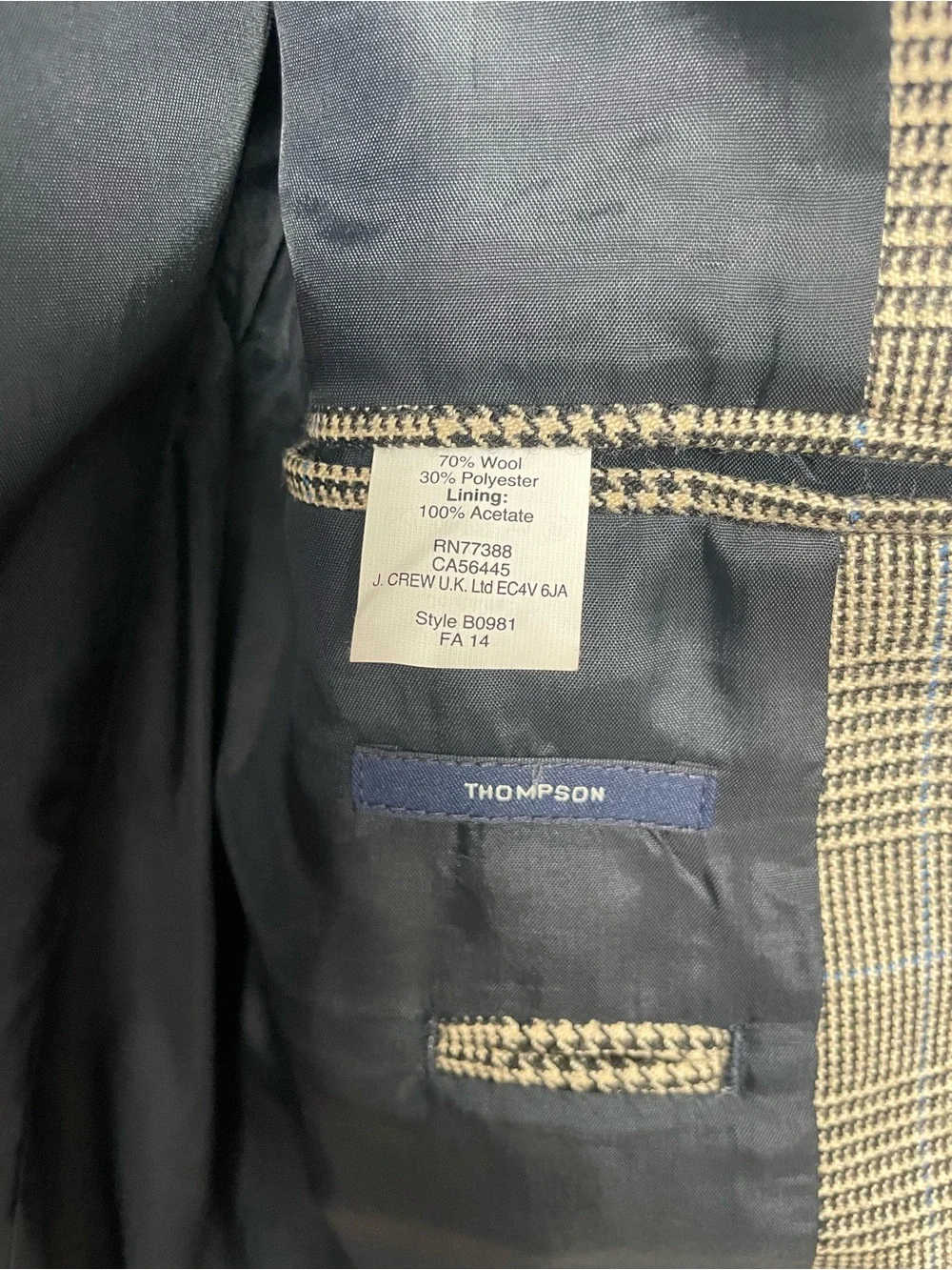 J. Crew Thompson Suit